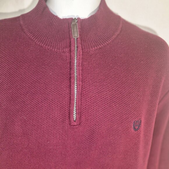 CHAPS vintage stylish zippered chest Cotton Sweater in size XL - Picture 12 of 16